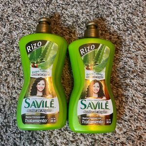Savile Rizo Argan Oil Curl Hair Comb Cream Treatment 10.13oz‎ x2
